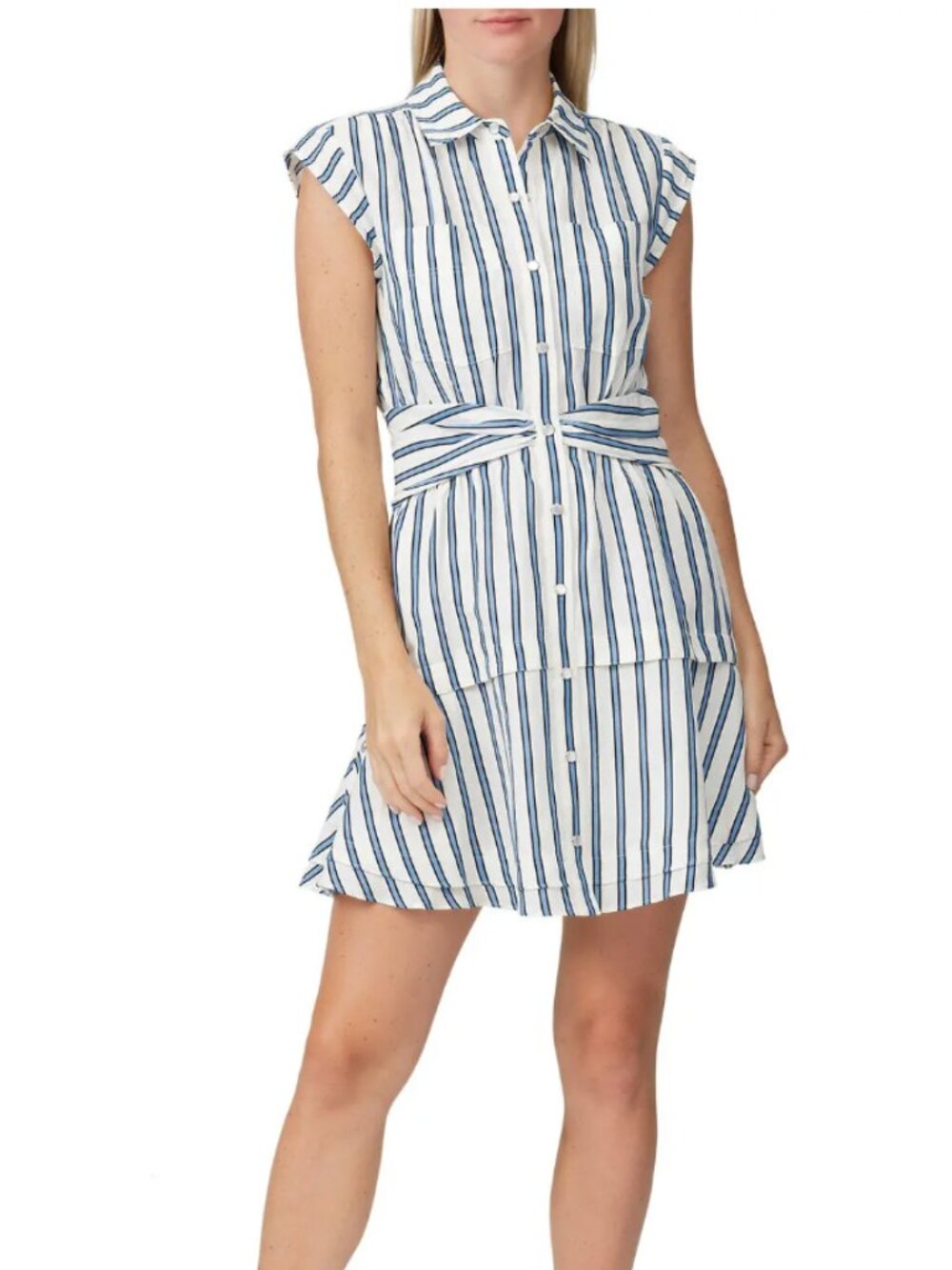 Derek Lam Striped Mini-Dress